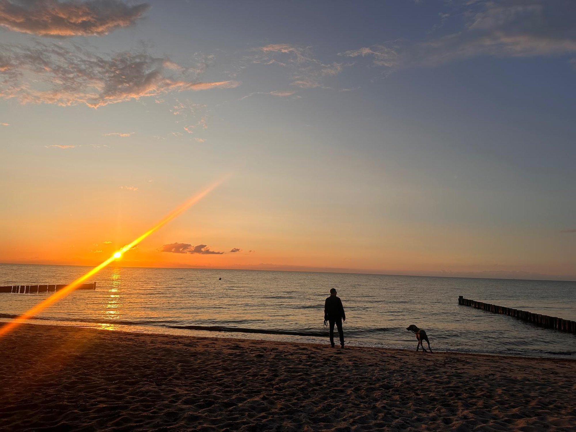 Strand bei Sonnenuntergang